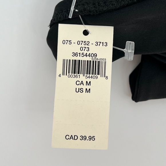 Aerie Women's Triangle Bikini Swim Top Size M Black Tie Back Banded Padded - Picture 8 of 8